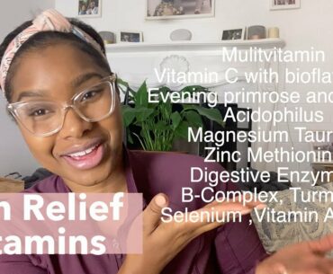 Endometriosis Pain Relief with Vitamins Explained |  Health Supplements for Menstrual Pain Part I