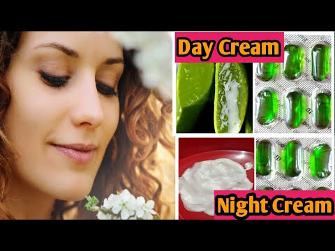 How to make vitamin E Day Cream and Night Cream for Fair,  younger looking and glowing skin