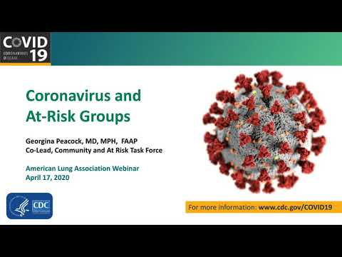 Update with CDC for Chronic Disease Partners on COVID-19 (Apr 17, 2020)