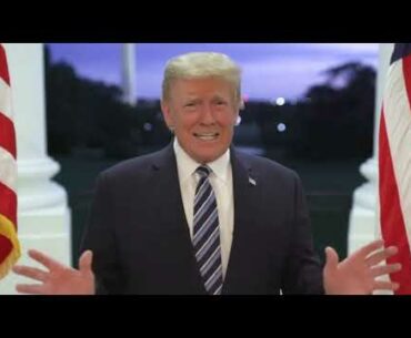 President Donald Trump posts update video from White House about COVID vaccine