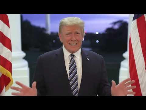 President Donald Trump posts update video from White House about COVID vaccine