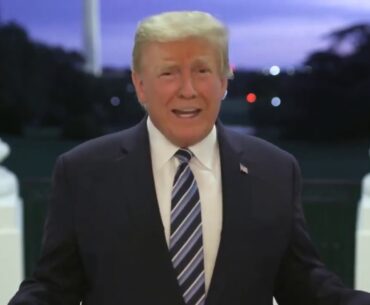 President Trump celebrates after hospital release: don't let coronavirus 'dominate you'