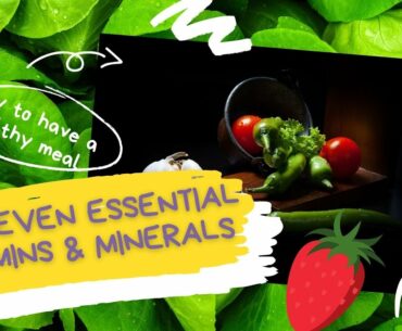 The SEVEN Essential Vitamins & Minerals to have a healthy body and mind