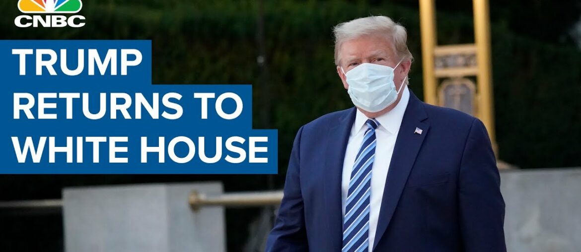 President Donald Trump returns to the White House as he continues coronavirus treatment