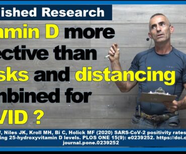 Vitamin D may be more effective than masks and distancing combined for COVID ?