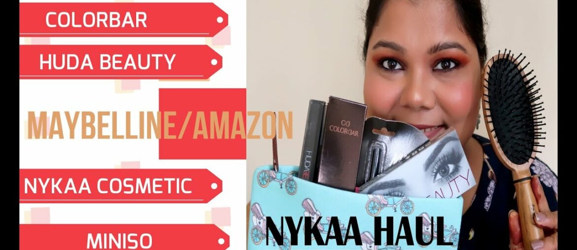 Huge Haul Nykaa , Huda Beauty, Maybelline, Miniso I #nykaahaul #makeup