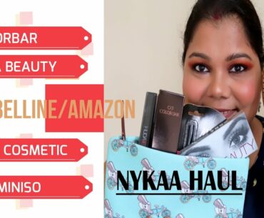 Huge Haul Nykaa , Huda Beauty, Maybelline, Miniso I #nykaahaul #makeup