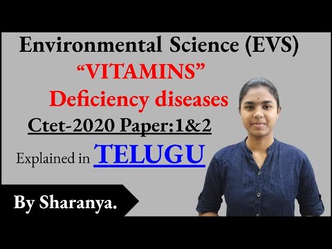 Vitamins deficiency diseases explained in telugu | EVS | Ctet 2020 | Ctet Telugu