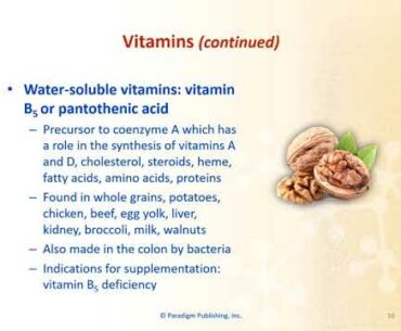 CH 17 Lecture Video: Vitamins, Electrolytes & Nutrition