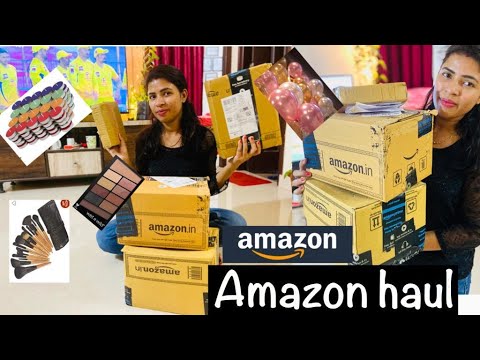 Unboxing AMAZON HAUL | AFFORDABLE Makeup brushes, Makeup Product, Colored Tealight Candles & More!!