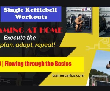 Single Kettlebell Workout Beginners Ep. 19 | Flowing through the Basics