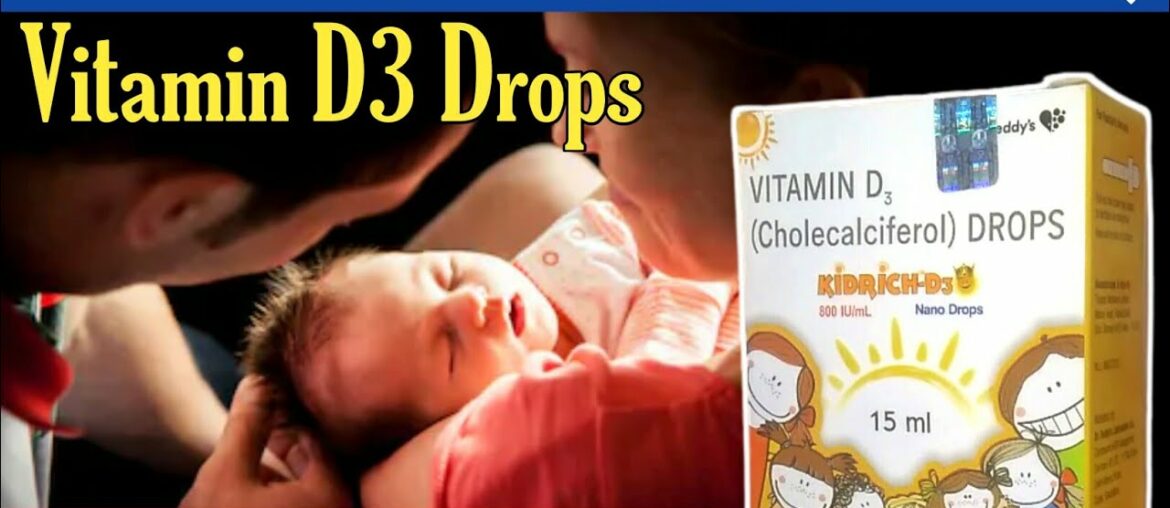 Kidrich D3 Nano Babies Drops | Vitamin D3 Cholecalciferol Oral Solution For Newborn