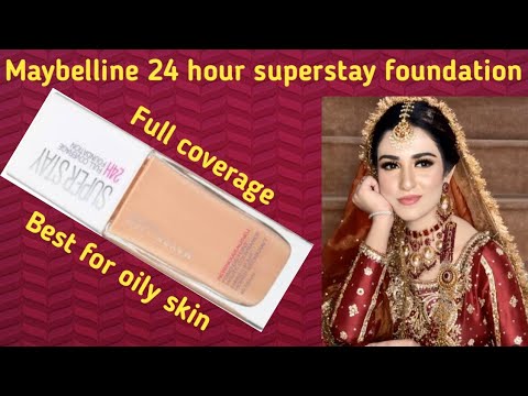 Maybelline 24 hours superstay foundation review||Muskan beauty hub.