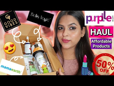 PURPLLE HAUL | AFFORDABLE MAKEUP & SKINCARE PRODUCTS || Vishakha Pal