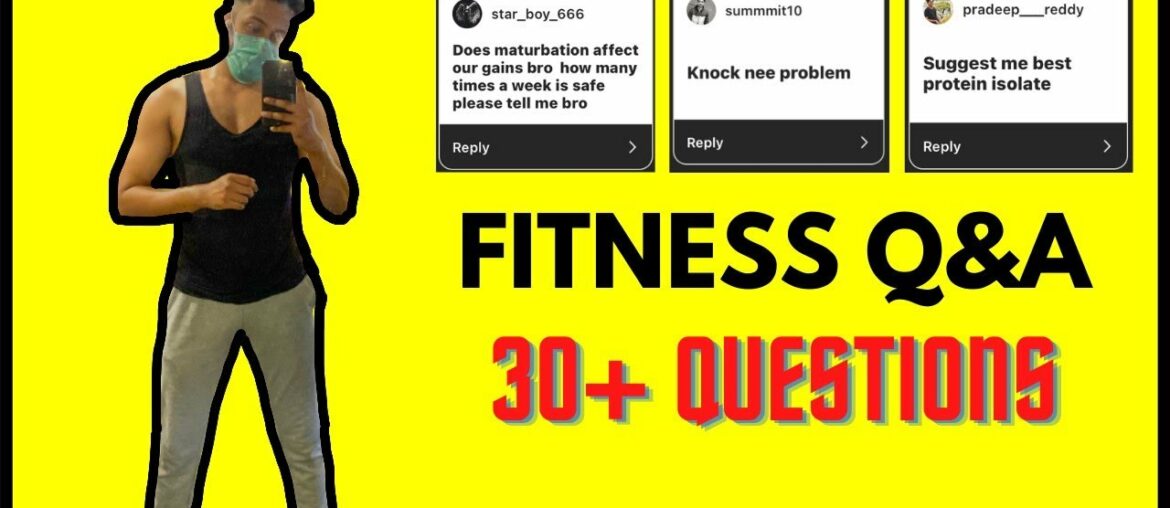 Fitness Q&A #2: Masturbation | Knock Knees | CLA | Keto for Vegetarian | Patchy Beard (HINDI)
