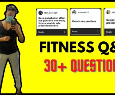 Fitness Q&A #2: Masturbation | Knock Knees | CLA | Keto for Vegetarian | Patchy Beard (HINDI)