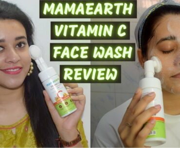 Mamaearth Vitamin C Foaming Face Wash Review & Demo | Skin Brightening Face Wash | Just another girl