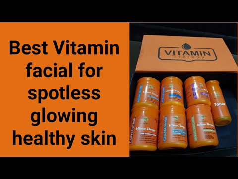 Best Vitamin therapy facial for spotless,Freckles free glowing healthy skin| Skin Supplements,,