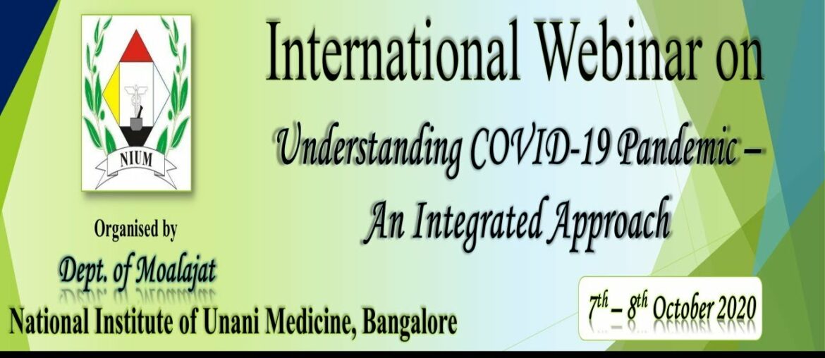 Day 1 of International Webinar on Understanding COVID-19 Pandemic- An Integrated Approach