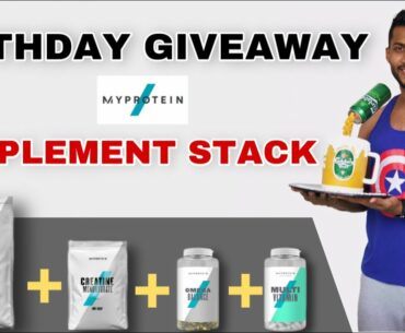 Birthday Celebration | Vijo Fitness & MyProtein Giveaway | Supplement Stack