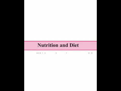 VPVM.General science. Standard 6. 7. Nutrition and Diet.