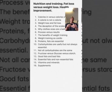 Nutrition and exercise Concepts