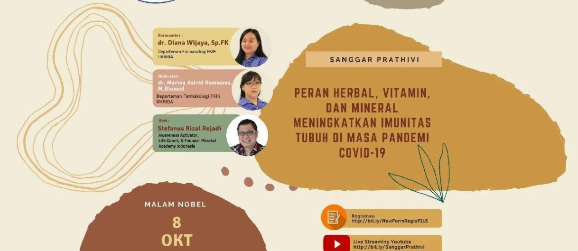 MALAM NOBEL-'Peran Herbal,Vitamin, dan Mineral Meningkatkan Imunitas Tubuh Dimasa Pendemi COVID-19'