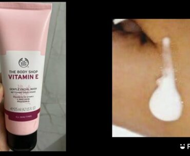 THE BODY SHOP VITAMIN E GENTLE FACIAL CLEANSER REVIEW IN TAMIL