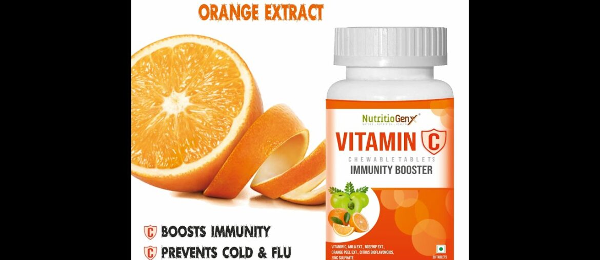 Nutritiogenx Vitamin C chewable tablets Enriched Amla Rosehip & orange For Immunity Support