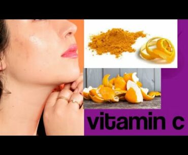 #skincaretips #vitaminc    vitamin c face pack | whitening and brightening | orange peel | face pack