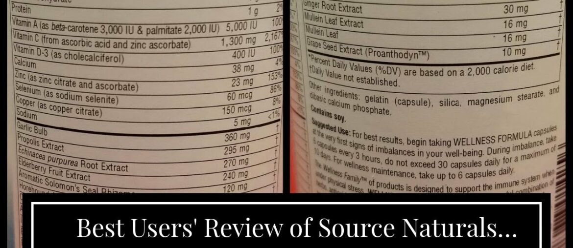 Best Users' Review of Source Naturals Wellness Formula Bio-Aligned Vitamins & Herbal Defense Fo...