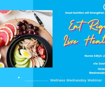 APOSI Community Webinar | Wellness Wednesday | Eat Right Live Healthy