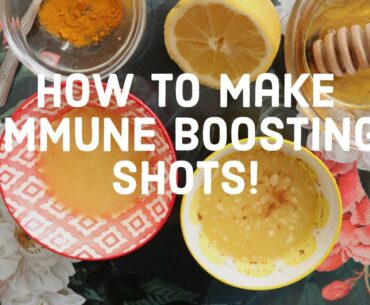 How to make immune-boosting shots! (2 recipes using ginger!)