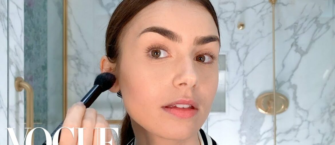 Lily Collins's Day-to-Night French Girl Look | Beauty Secrets | Vogue