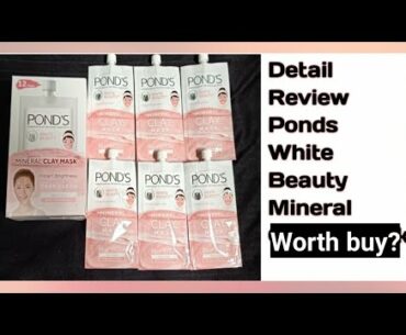 #pondsclaymask#  Ponds White Beauty Instant Brightness Vitamin B3+ Mineral Clay Mask#hustle of shine