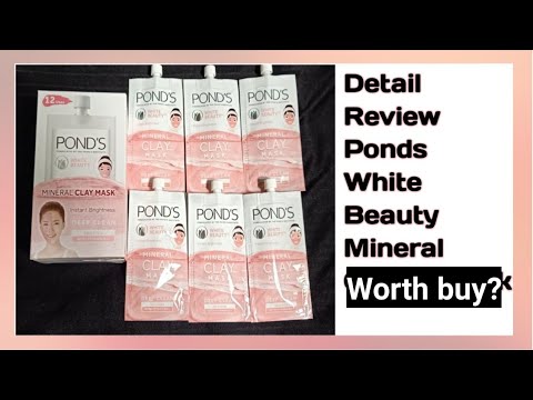 #pondsclaymask#  Ponds White Beauty Instant Brightness Vitamin B3+ Mineral Clay Mask#hustle of shine