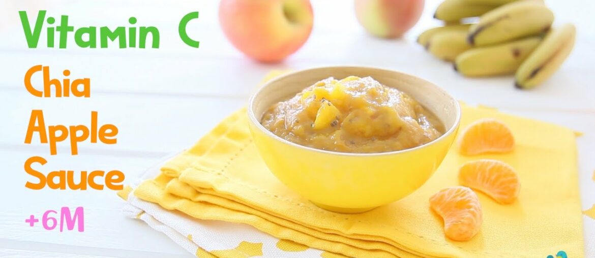 Vitamin C Applesauce with Chia Seeds to Boost Immune System +6m