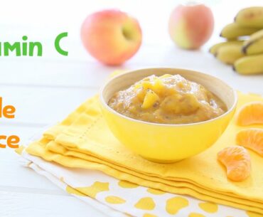 Vitamin C Applesauce with Chia Seeds to Boost Immune System +6m