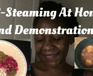 V-STEAMING AT HOME USING NATURAL KITCHEN HERBS/ DEMONSTRATION/BENEFITS....