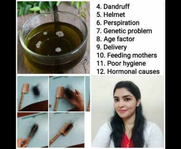 100% working hair solution in Tamil/ Dandruff regrowth nutrition castor oil curryleaf lemon natural