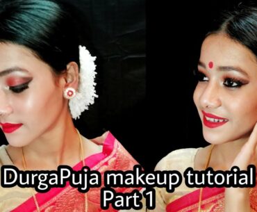 Durga puja makeup tutorial | part 1 | Abhilasha Paul