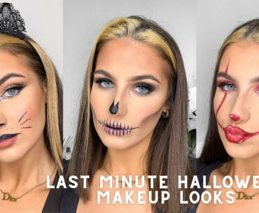 LAST MINUTE HALLOWEEN MAKEUP IDEAS | QUICK AND EASY | ALEX MAYHEW