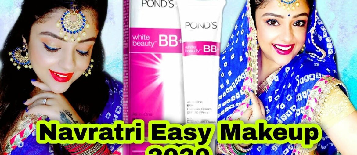 Navratri Makeup Tutorial with Pond's BB Cream | Step by Step | Easy & Beautiful | Meesho Lehnga