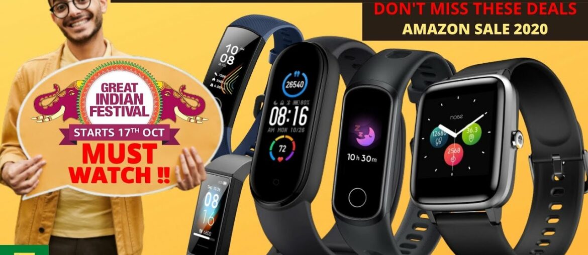 5 best Smart fitness bands in amazon great Indian day sale | best fitness bands in India 2020