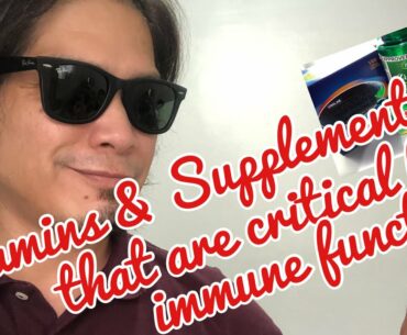 Vitamins and supplements that are critical for immune function