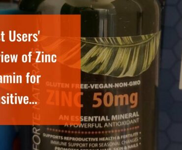 Best Users' Review of Zinc Vitamin for Sensitive STOMACHS Daily Supplement 100 zinc Tablets 50m...