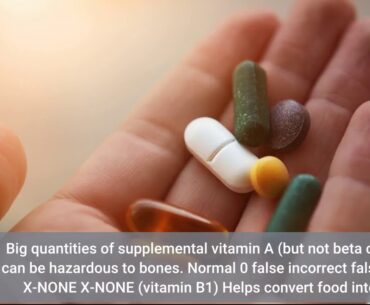 Some Known Factual Statements About Vitamins & Supplements A-Z List - V on RxList