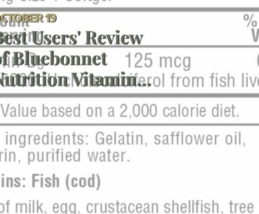 Best Users' Review of Bluebonnet Nutrition Vitamin D3 5000 IU Softgels, Aids in Muscle and Skel...