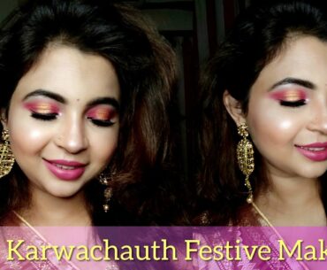 #Karwachauth Makeup 2020|Beginners affordable Makeup| Indian #Festive #Makeup #hack Under Rs 350/-