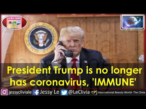 Live: President Trump:  "no longer has coronavirus & 'immune' on "Sunday Morning Futures"